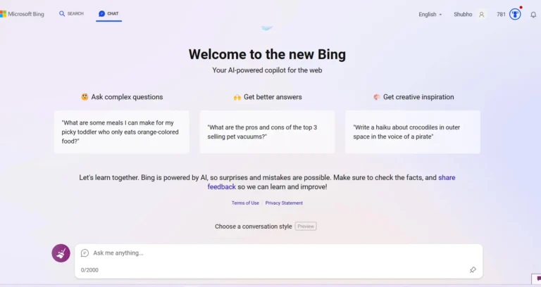 The second way to access GPT-4 for free is by signing up for Microsoft's new Bing search engine.