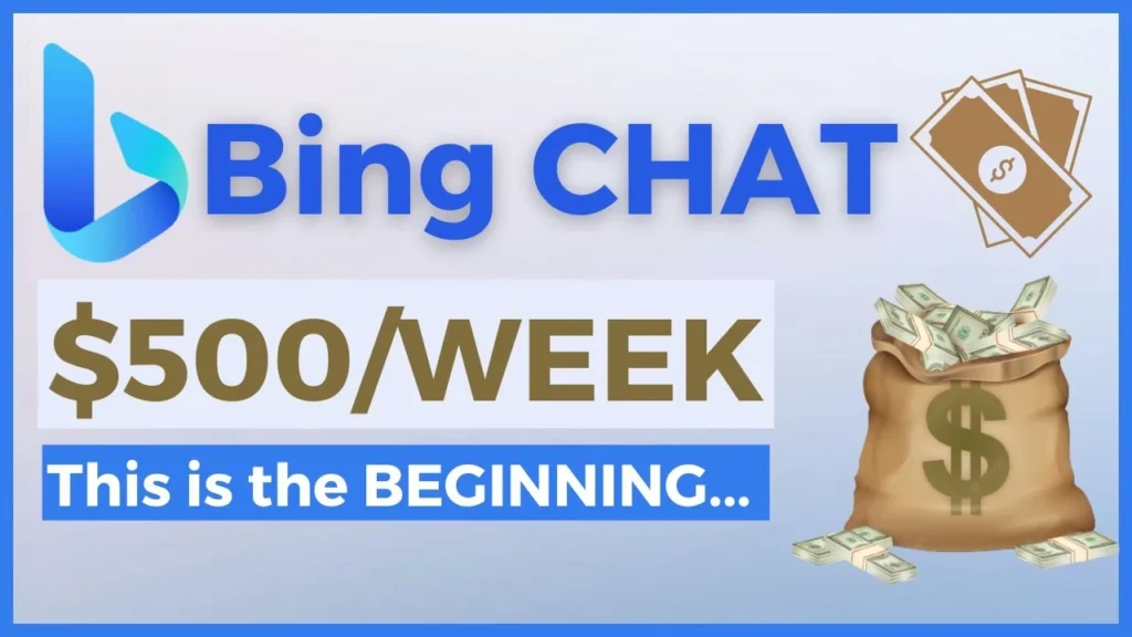 how to make money with bing ai chat