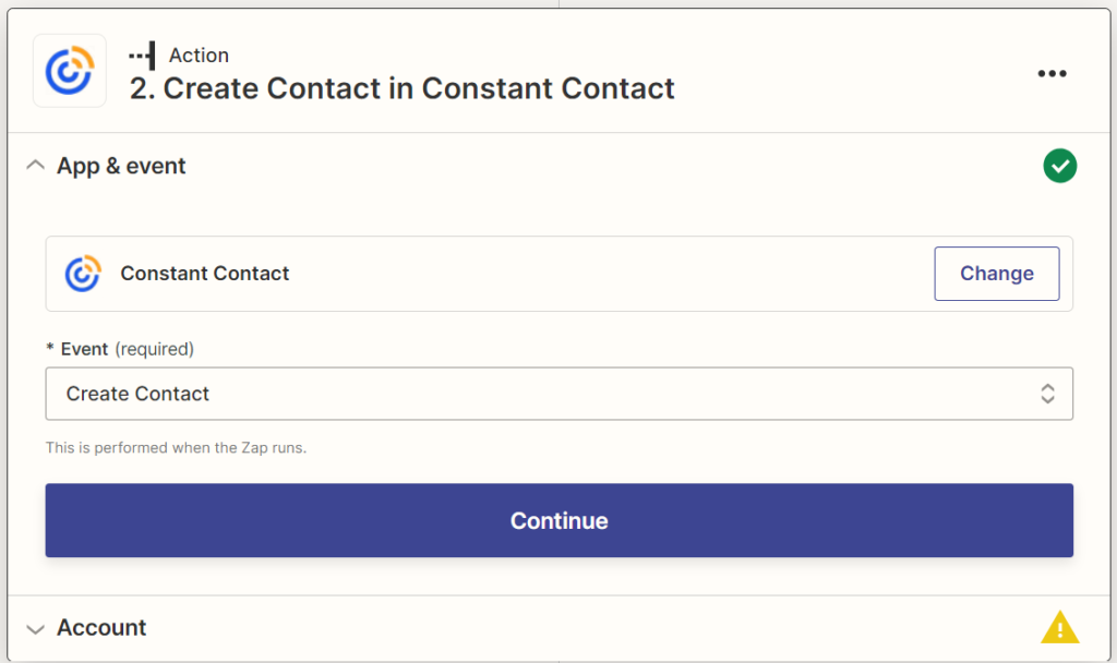 This screenshot show how to customize Pipedrive's Leads on Constant Contact